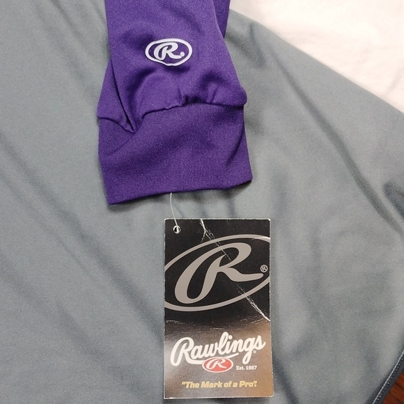 NWT Rawlings men's long sleeved athletic top size XL - Picture 3 of 7